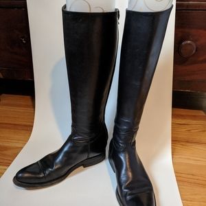 Alberto Fasciani Black Riding Boots
